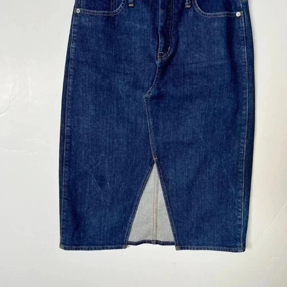 J. Crew Indigo Blue Denim Skirt - Picture 3 of 9